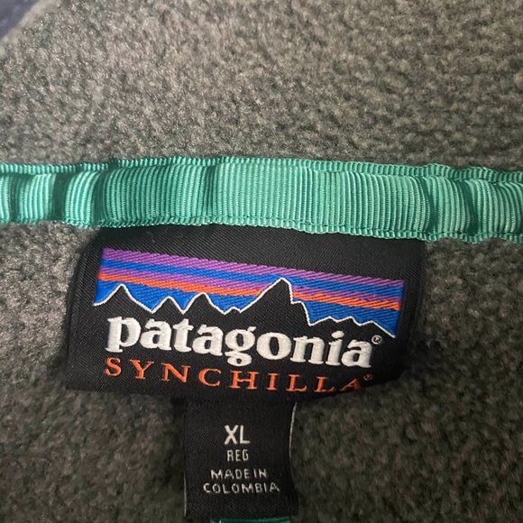 Patagonia Grey Synchilla Fleece Pullover - Picture 3 of 5